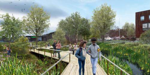 Foreløpig prinsippskisse ut fra ønsket sommersituasjon