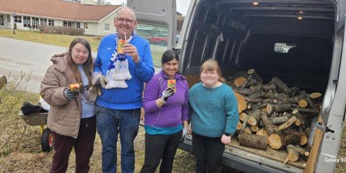 Klargjør turmål: June Selnes, Jan Ståle Hatlen, Ana Holen og Amanda Sande knipset i en pause. 