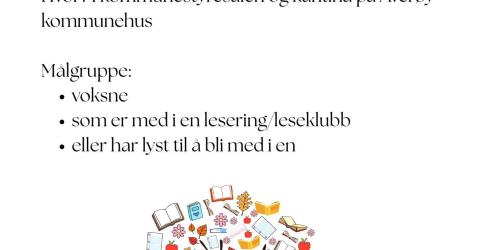 Temakveld om lesering. Onsdag 7. januar kl 18:00 på Averøy kommunehus. For voksne som er med i lesering, eller er interessert i å være med